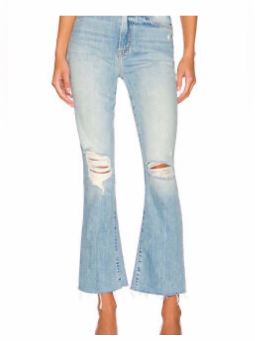 MOTHER Hustler Ankle Fray Jeans